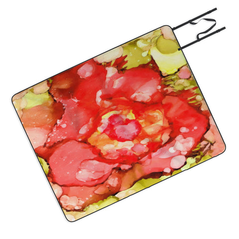 Rosie Brown Kiss From A Rose Picnic Blanket