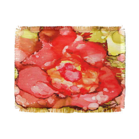 Rosie Brown Kiss From A Rose Throw Blanket