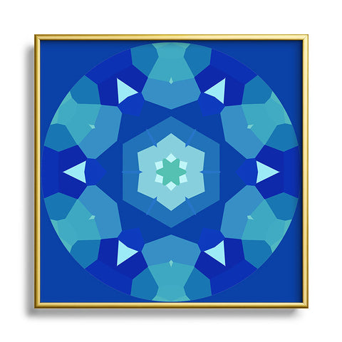 Rosie Brown Lady Blue Metal Square Framed Art Print