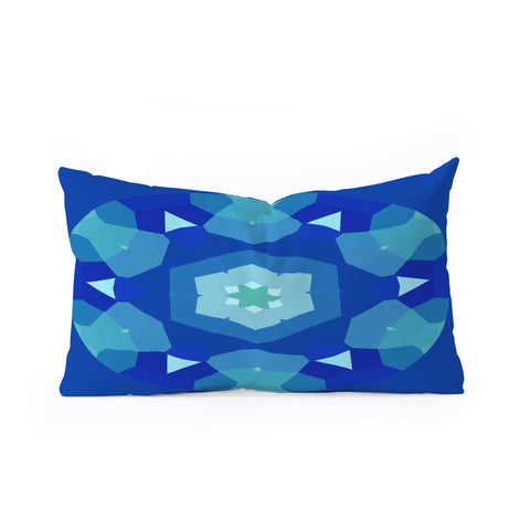 Rosie Brown Lady Blue Oblong Throw Pillow