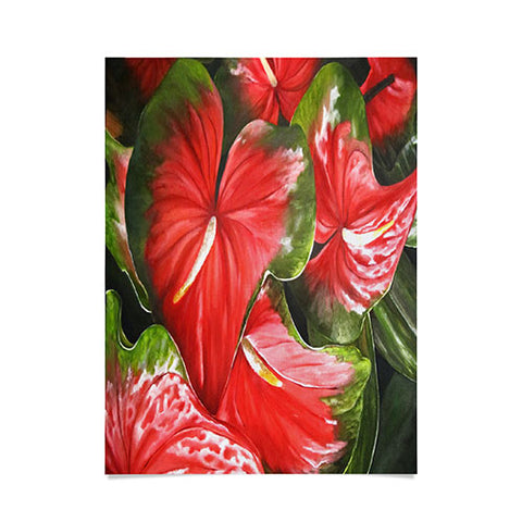 Rosie Brown Lady In Red Poster