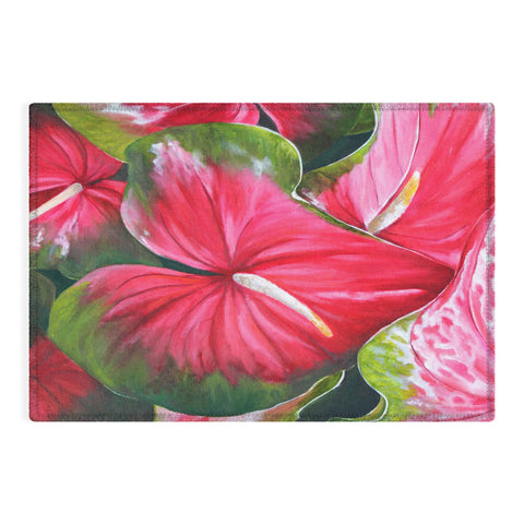 Rosie Brown Lady In Red Outdoor Rug