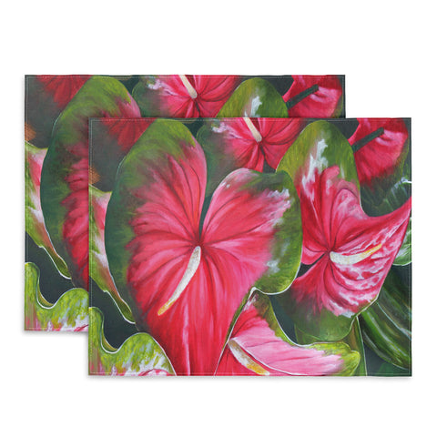 Rosie Brown Lady In Red Placemat