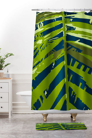 Rosie Brown Las Palmas Shower Curtain And Mat