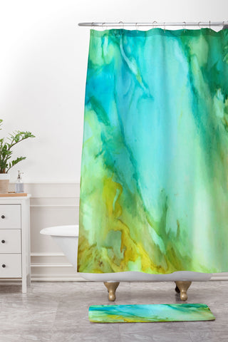 Rosie Brown Light Above Shower Curtain And Mat