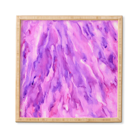 Rosie Brown Magenta Marble Framed Wall Art