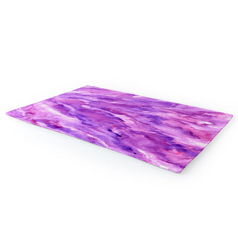 Rosie Brown Magenta Marble Area Rug