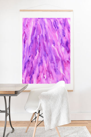 Rosie Brown Magenta Marble Art Print And Hanger