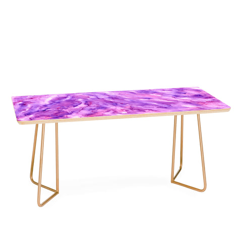 Rosie Brown Magenta Marble Coffee Table