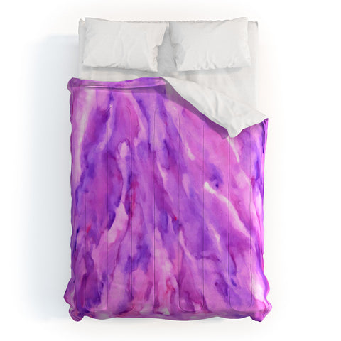 Rosie Brown Magenta Marble Comforter