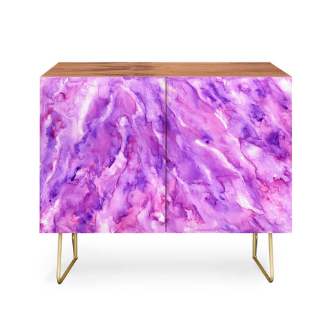 Rosie Brown Magenta Marble Credenza