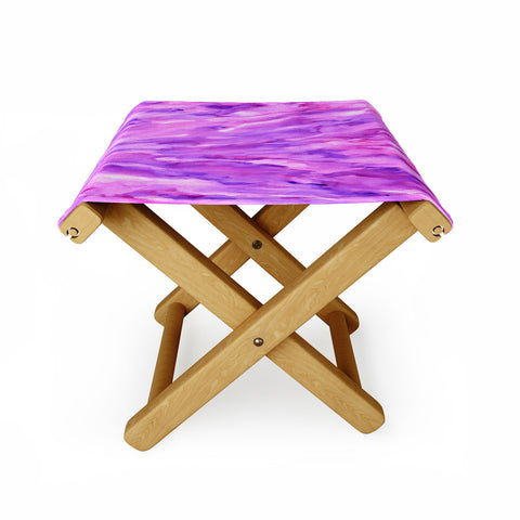 Rosie Brown Magenta Marble Folding Stool