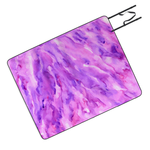 Rosie Brown Magenta Marble Picnic Blanket