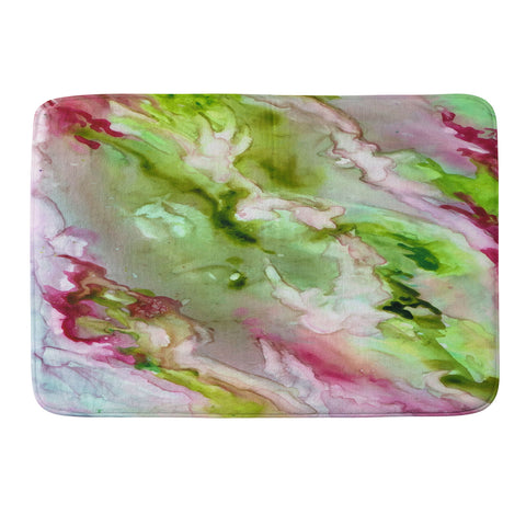 Rosie Brown Magenta Ribbons Memory Foam Bath Mat