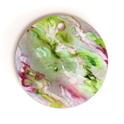 Rosie Brown Magenta Ribbons Cutting Board Round