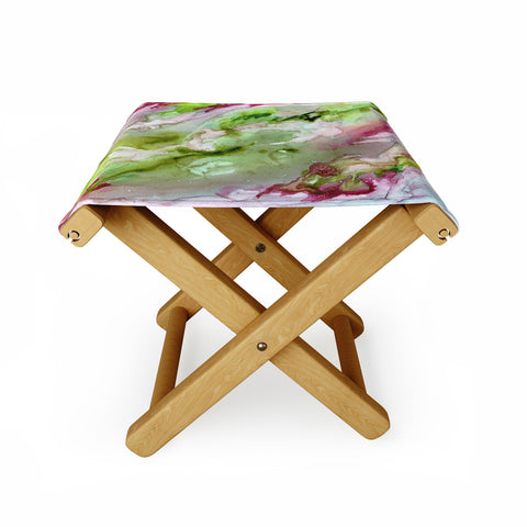 Rosie Brown Magenta Ribbons Folding Stool