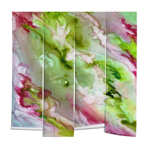 Rosie Brown Magenta Ribbons Wall Mural