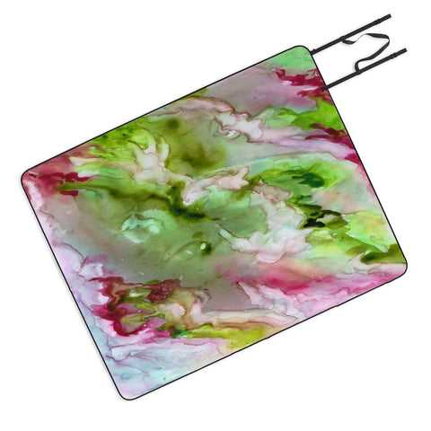 Rosie Brown Magenta Ribbons Picnic Blanket