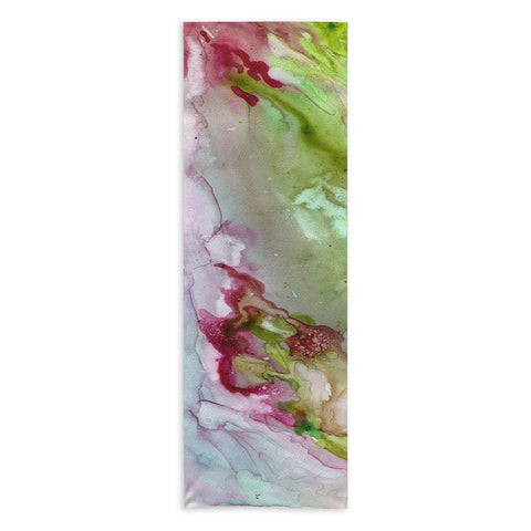 Rosie Brown Magenta Ribbons Yoga Towel