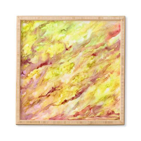 Rosie Brown Marble Veins Framed Wall Art