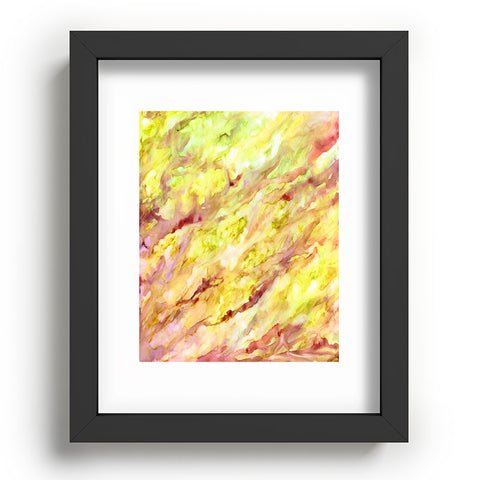 Rosie Brown Marble Veins Recessed Framing Rectangle