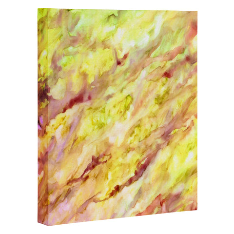 Rosie Brown Marble Veins Art Canvas