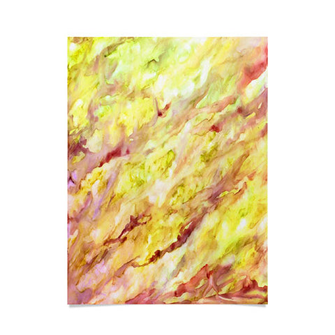 Rosie Brown Marble Veins Poster