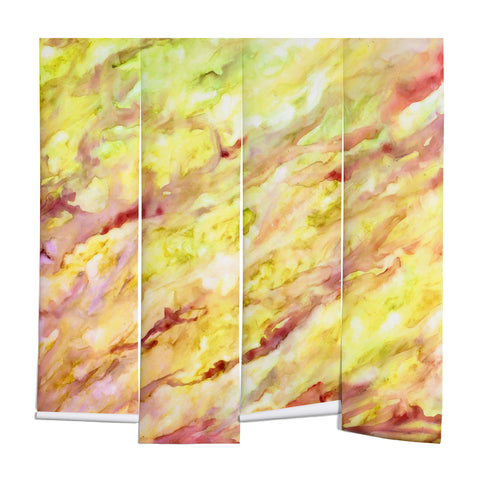 Rosie Brown Marble Veins Wall Mural