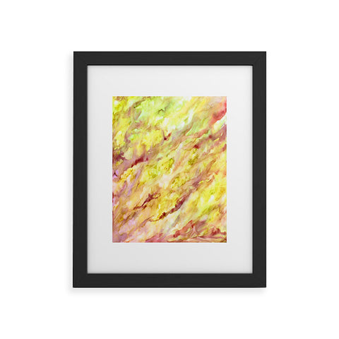Rosie Brown Marble Veins Framed Art Print