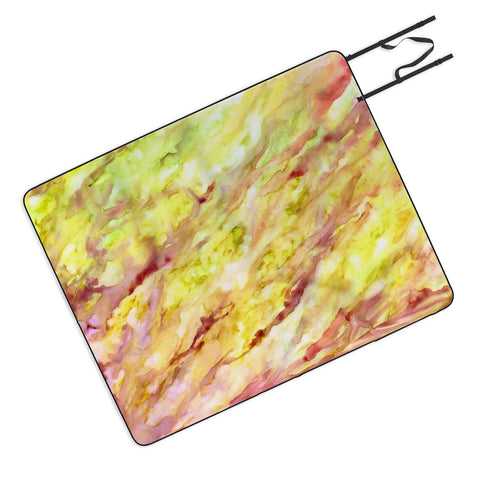 Rosie Brown Marble Veins Picnic Blanket