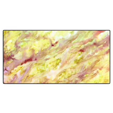 Rosie Brown Marble Veins Desk Mat