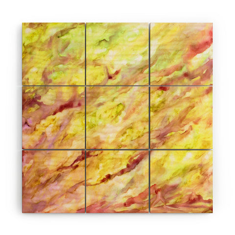 Rosie Brown Marble Veins Wood Wall Mural