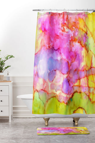 Rosie Brown Marmalade Sky Shower Curtain And Mat