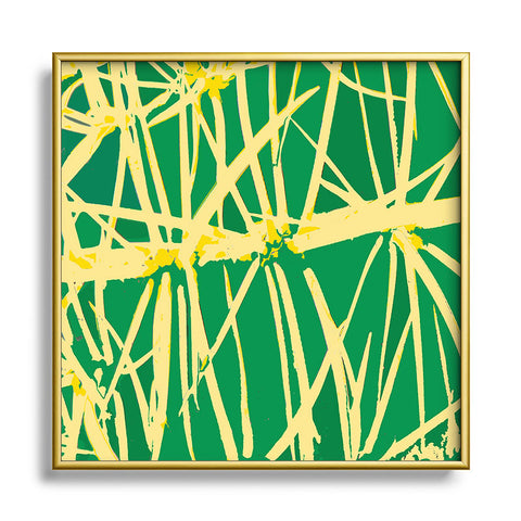 Rosie Brown Mellow Yellow Metal Square Framed Art Print