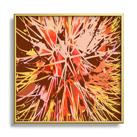 Rosie Brown Natures Fireworks Metal Square Framed Art Print