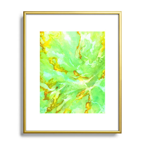 Rosie Brown Neon Sea Coral Metal Framed Art Print