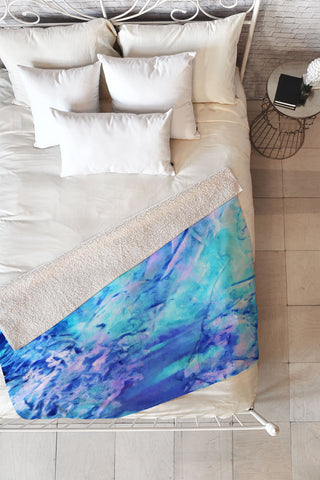 Rosie Brown Ocean Bottom Fleece Throw Blanket