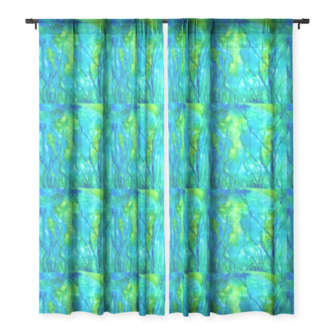 Rosie Brown Ocean Wonder Sheer Window Curtain