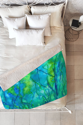 Rosie Brown Ocean Wonder Fleece Throw Blanket