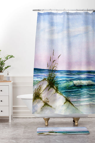 Rosie Brown Okaloosa Beach Shower Curtain And Mat