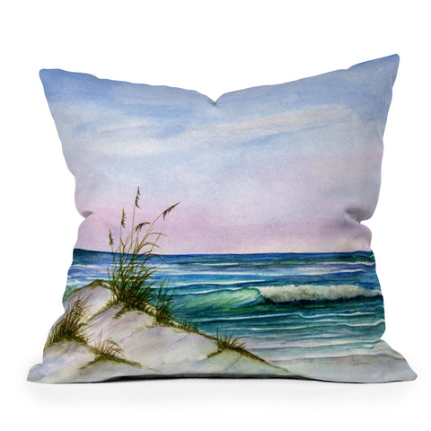 Rosie Brown Okaloosa Beach Throw Pillow