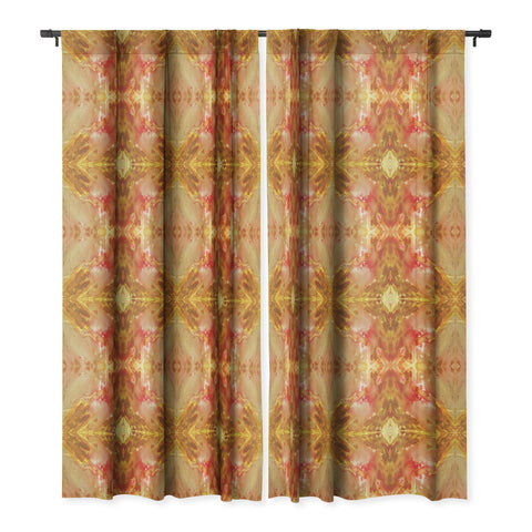 Rosie Brown On Fire Blackout Window Curtain
