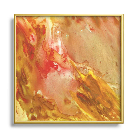 Rosie Brown On Fire Square Metal Framed Art Print