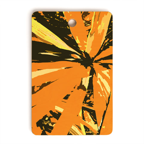 Rosie Brown Orange Bromeliad Cutting Board Rectangle