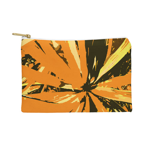 Rosie Brown Orange Bromeliad Pouch