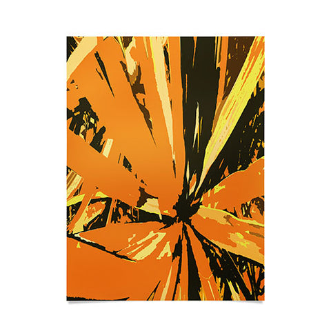 Rosie Brown Orange Bromeliad Poster