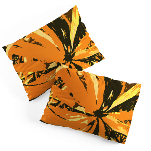 Rosie Brown Orange Bromeliad Pillow Shams