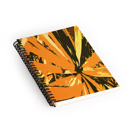 Rosie Brown Orange Bromeliad Spiral Notebook