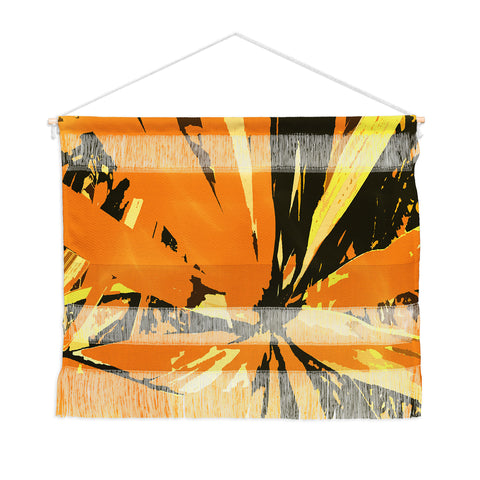 Rosie Brown Orange Bromeliad Wall Hanging Landscape