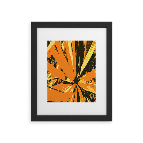 Rosie Brown Orange Bromeliad Framed Art Print